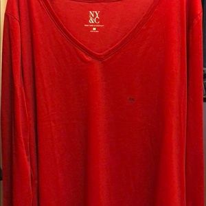 V-Neck NY&Co long sleeved shirt